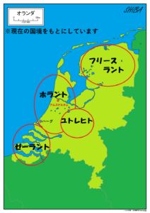 オランダの地図
