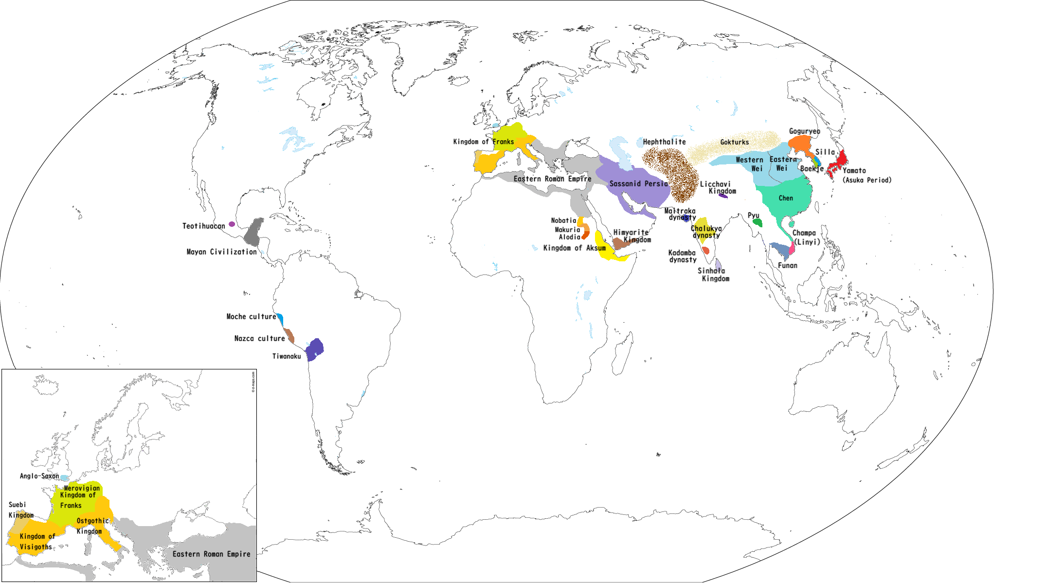 The world of the 6th century
