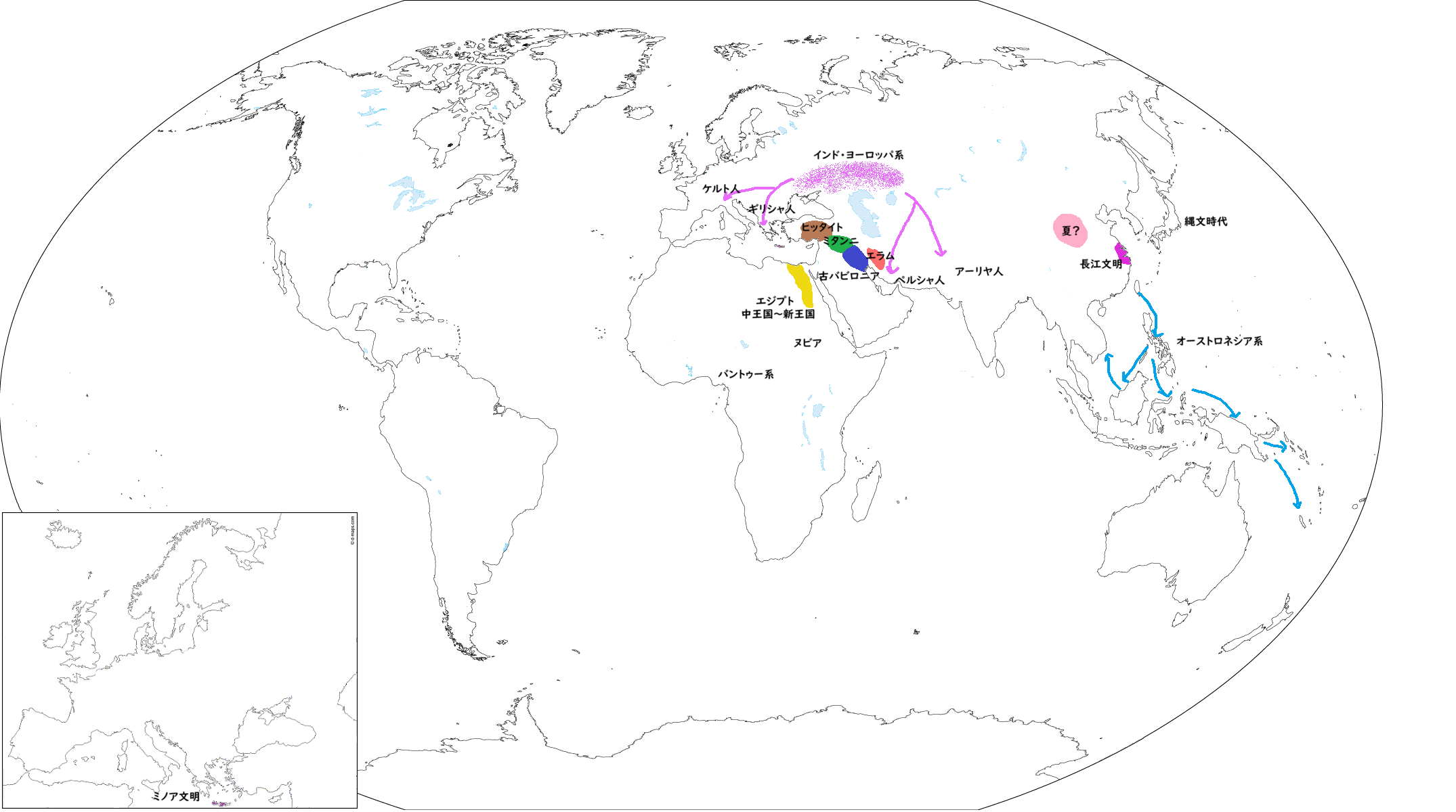 紀元前20～16世紀の世界