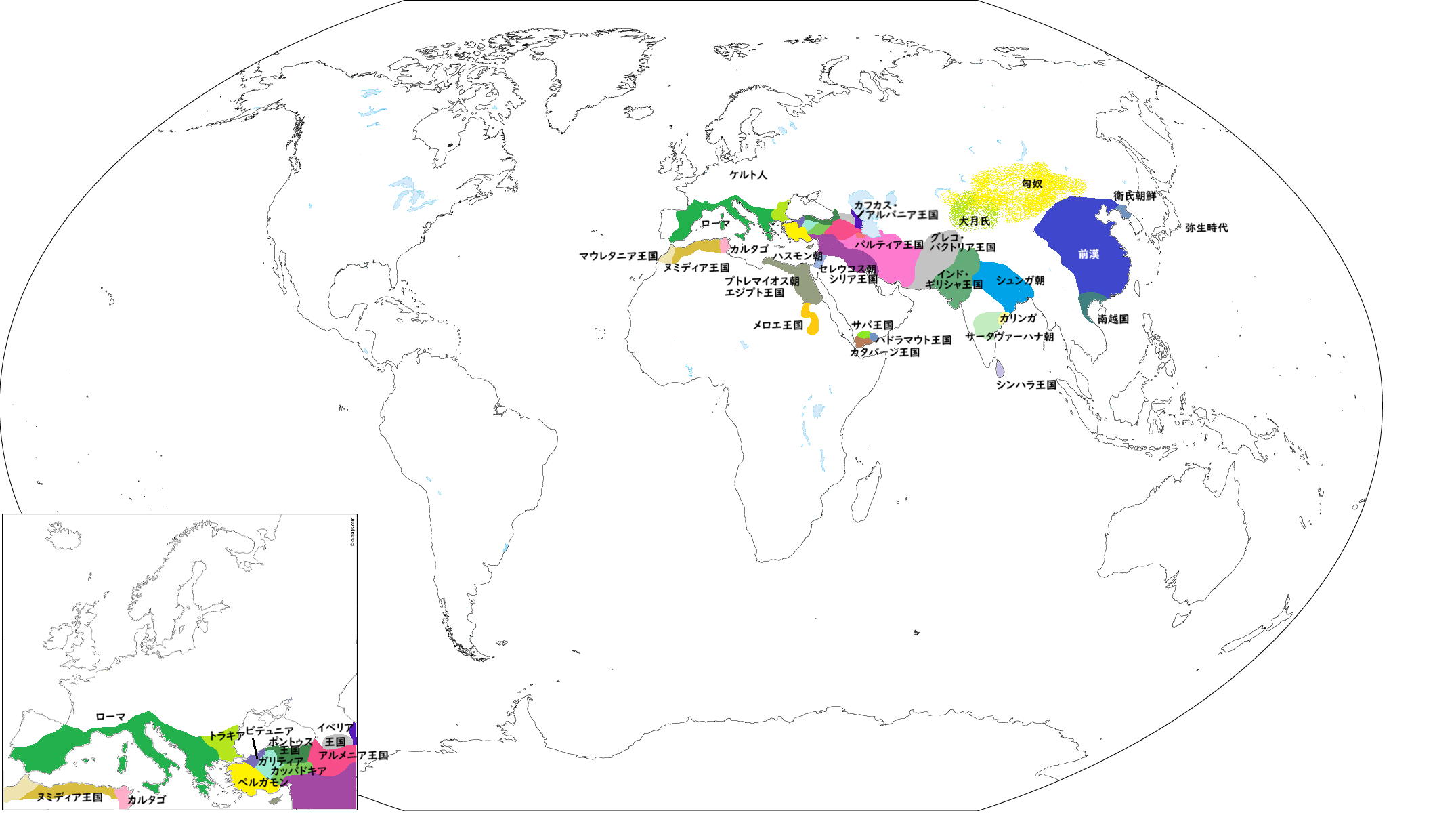 紀元前2世紀の世界